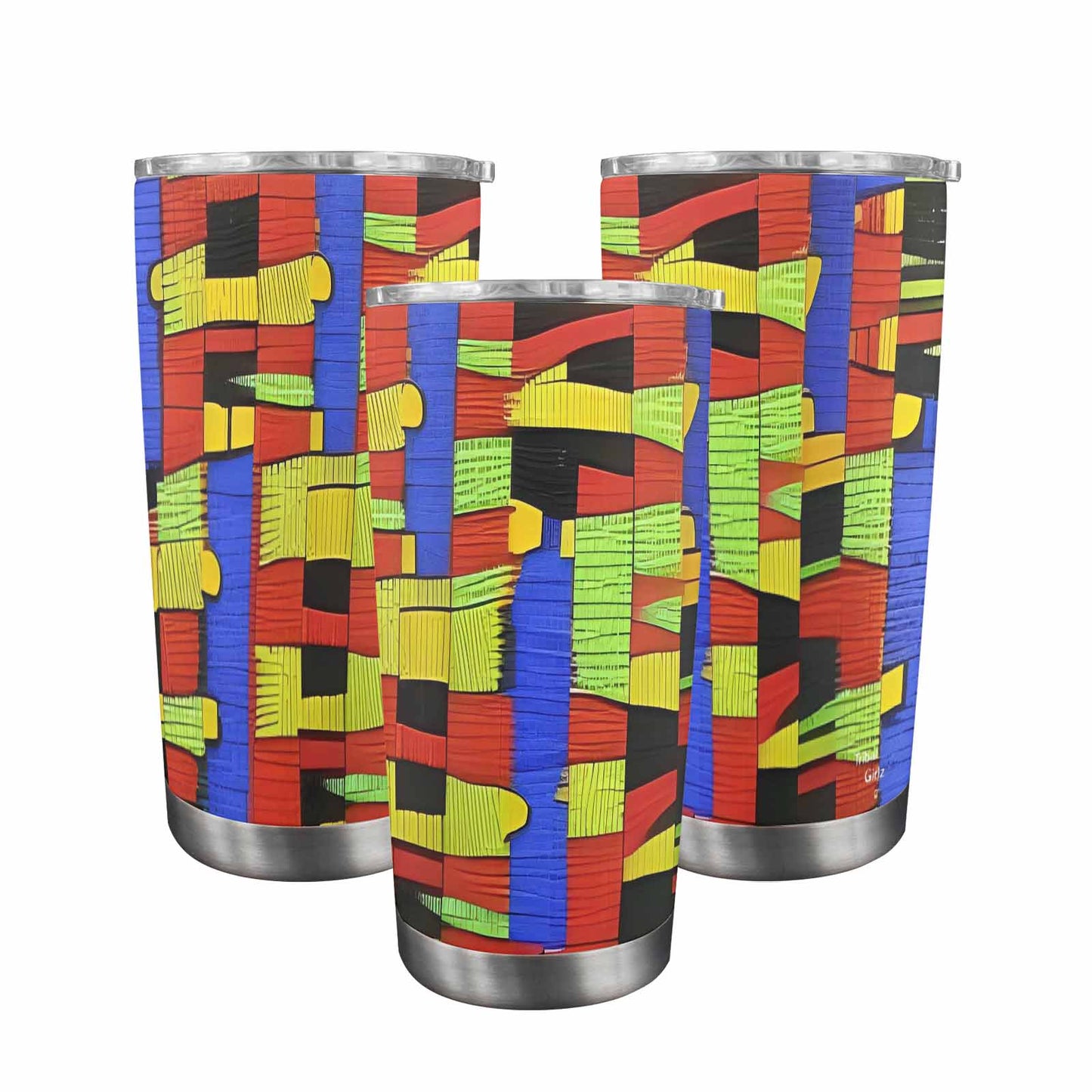 African Art, tumbler, mug, travel mug, design 01