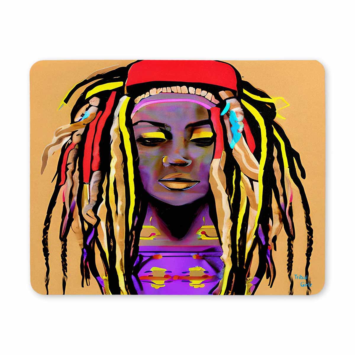 Dreads & Braids, 9 x 7 in amazing design mouse pad, Fulangiara 14