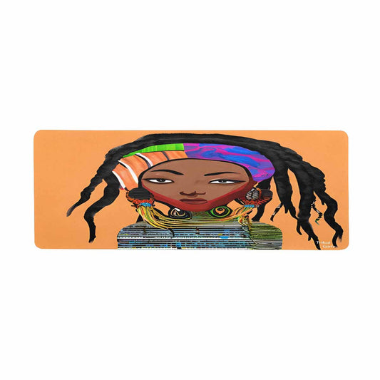 Dreads & Braids, 31 x 12 in large mouse pad, Fulangiara 18