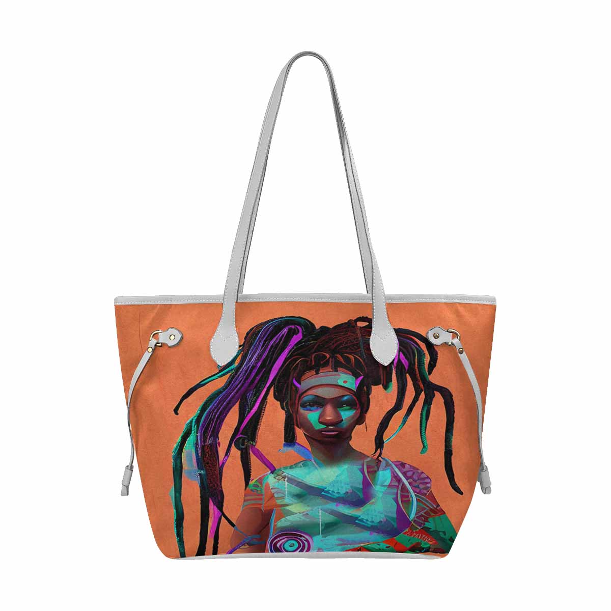 Dreads & Braids, elegant dressy tote handbag, Fulangiara 32