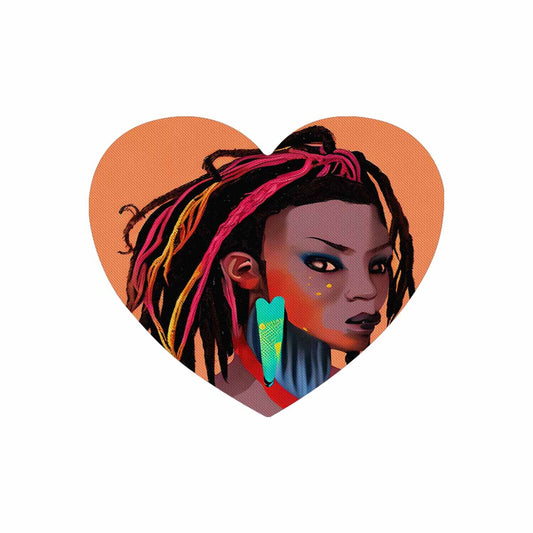 Dreads & Braids, heart shape mouse pad, Fulangiara 27