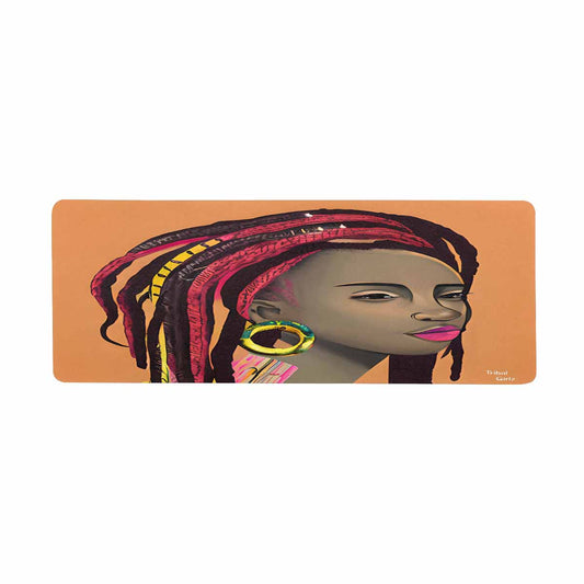 Dreads & Braids, 31 x 12 in large mouse pad, Fulangiara 4