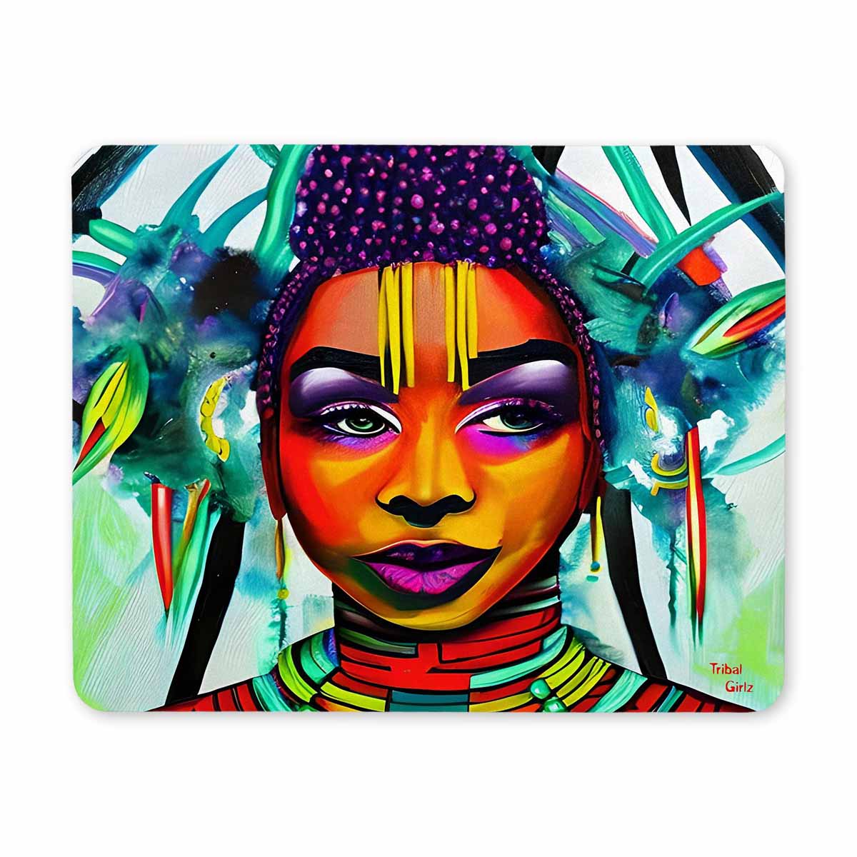 Dreads & Braids, 9 x 7 in amazing design mouse pad, Fulangiara 35