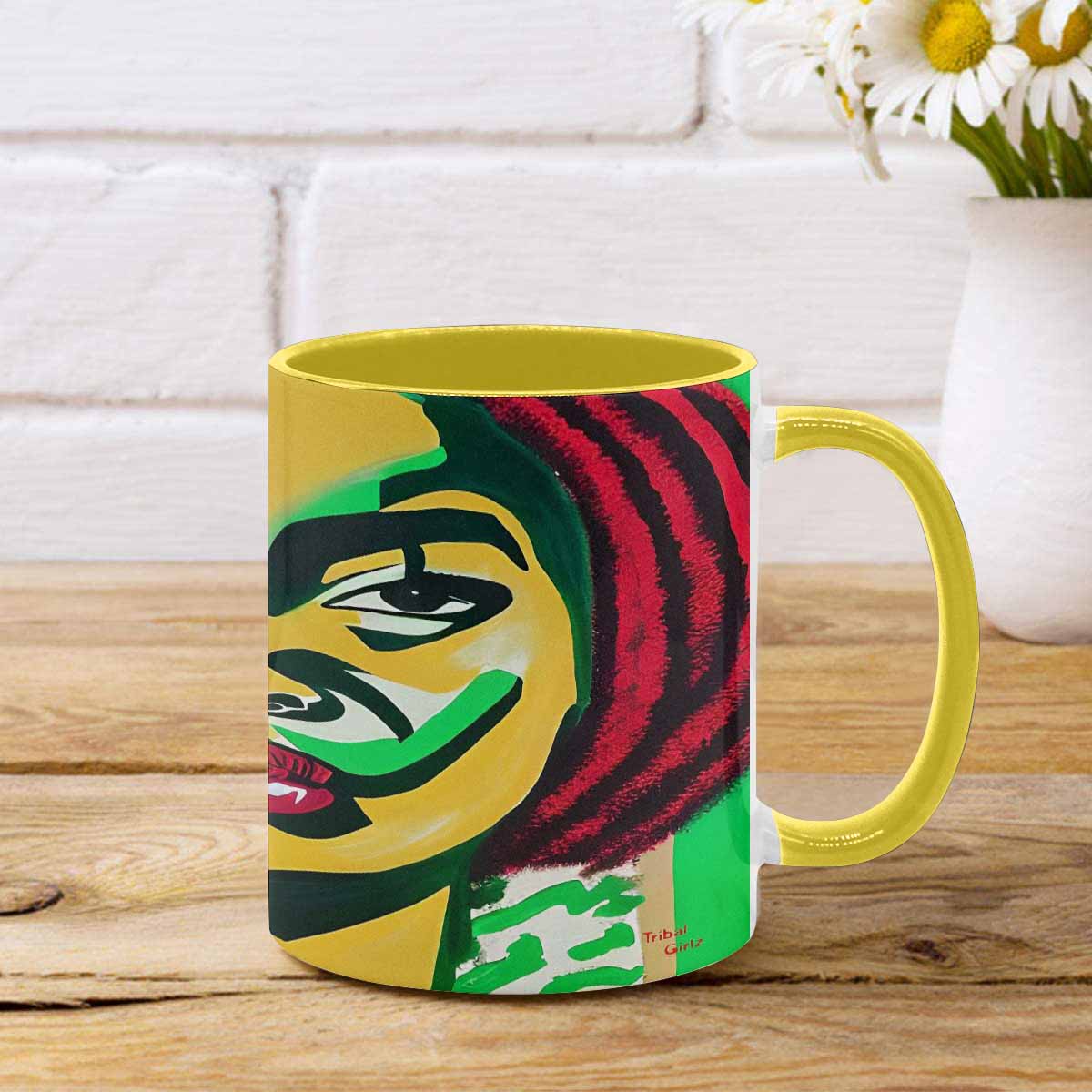 Dreads & Braids, inner color coffee mug, african tribalgirlz Fulangiara 50