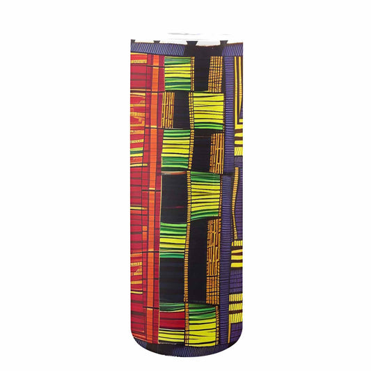 African Art, tall stainless steel insulated tumbler, travel mug, design 16