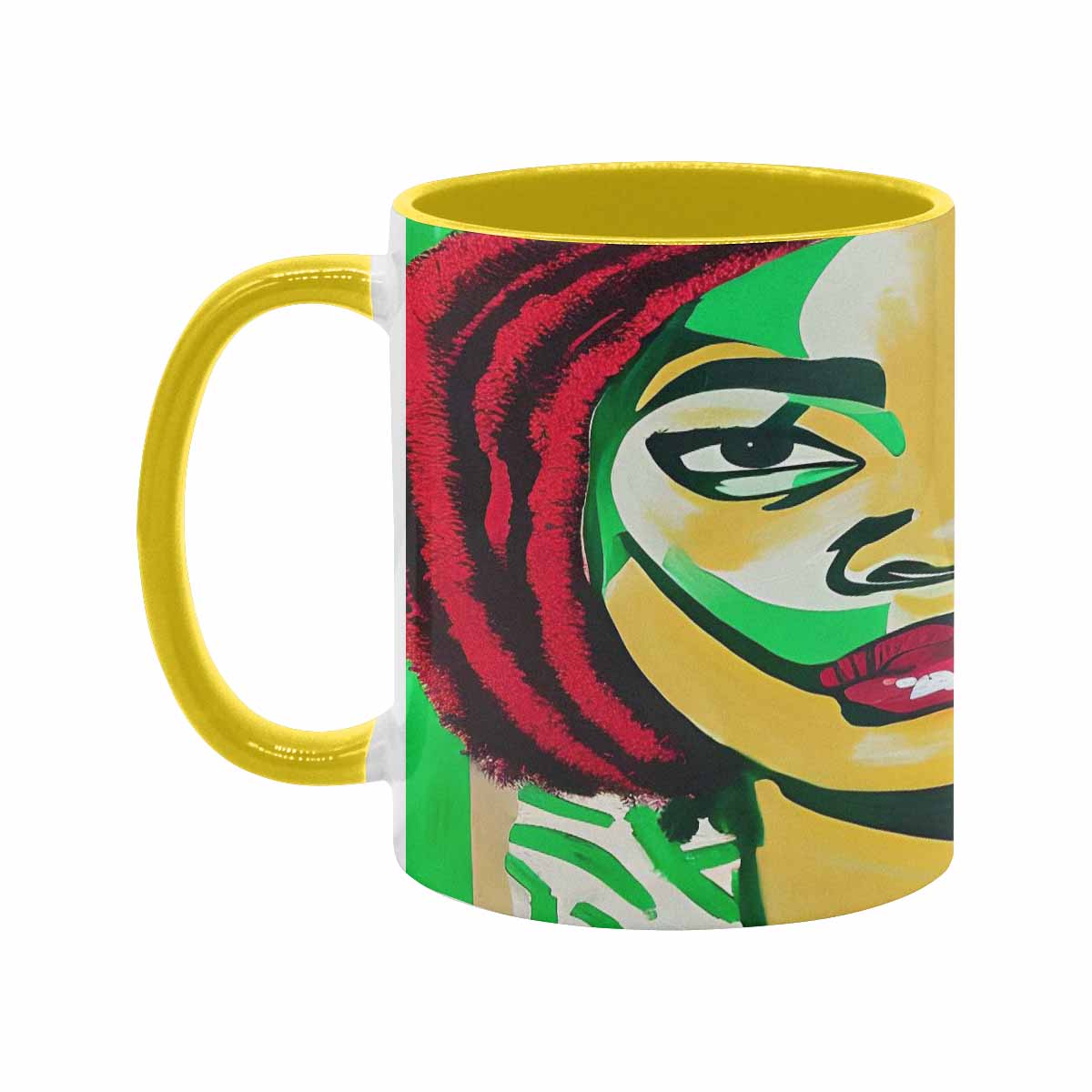 Dreads & Braids, inner color coffee mug, african tribalgirlz Fulangiara 50