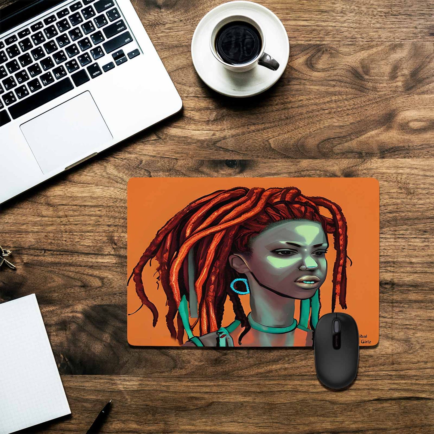 Dreads & Braids, 23 x 16 in amazing design mouse pad, Fulangiara 38