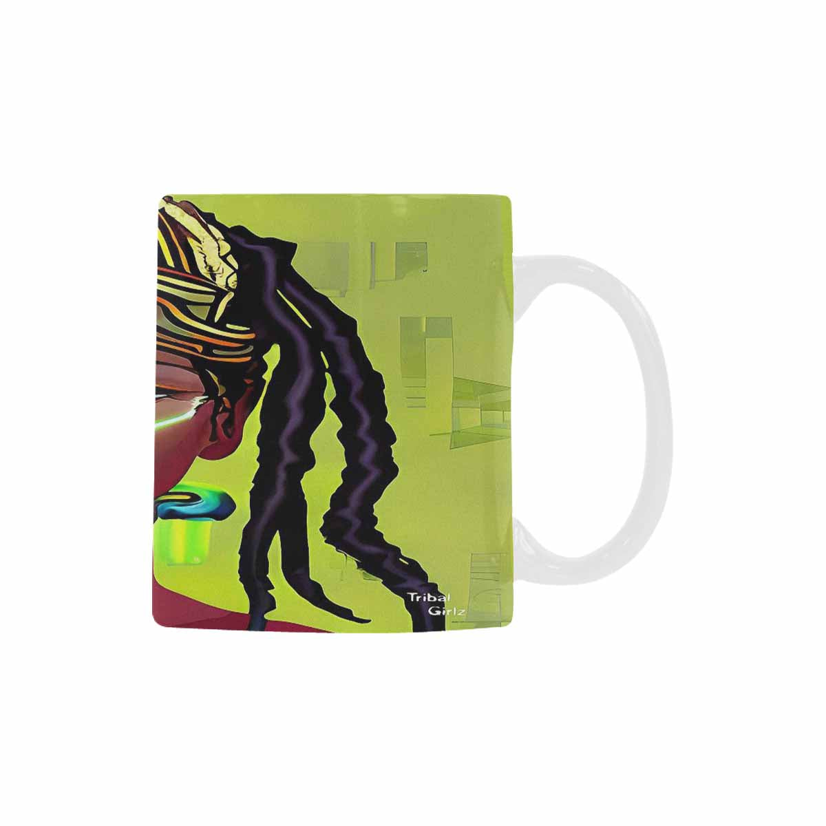 Dreads & Braids, coffee mug, african tribalgirlz Fulangiara 44