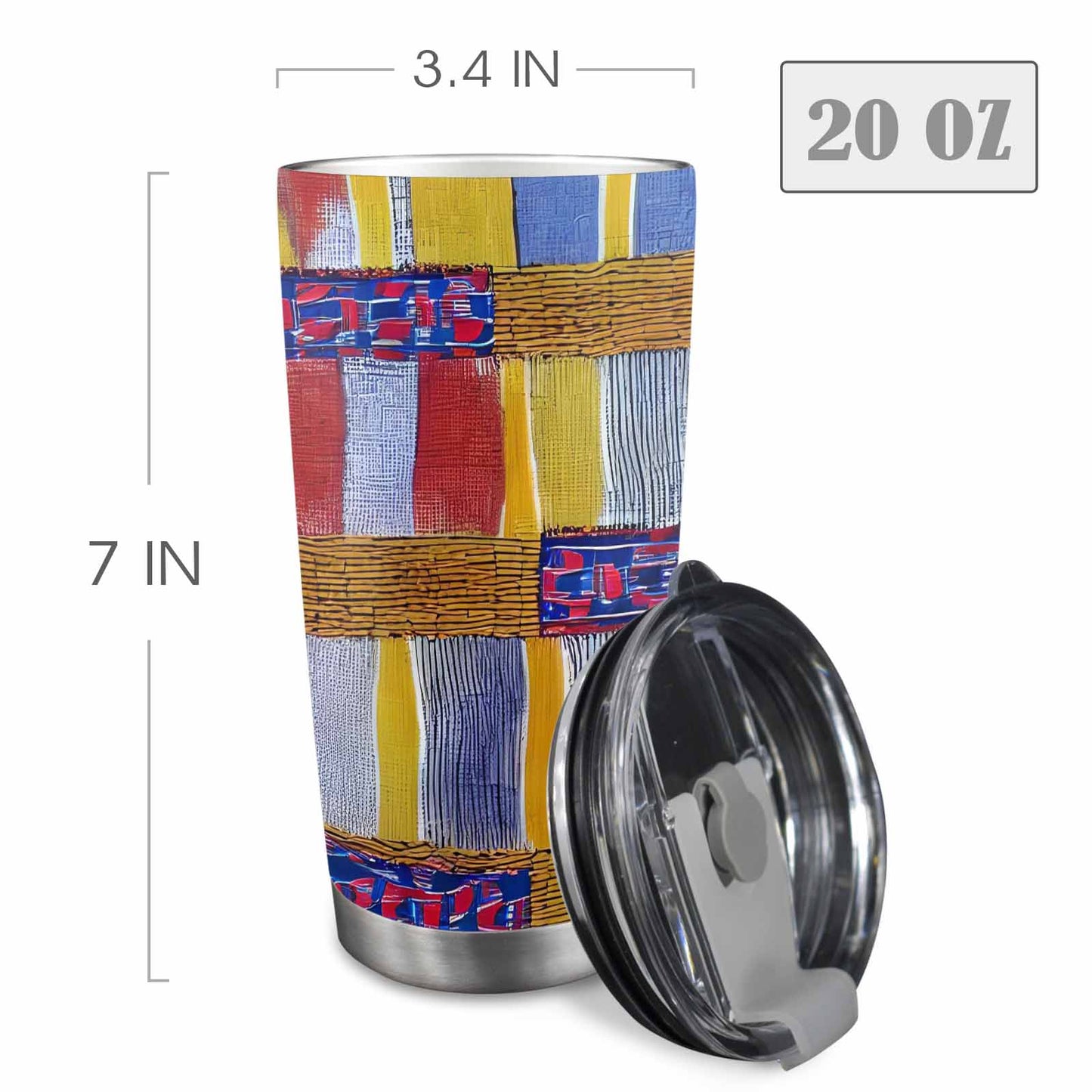 African Art, tumbler, mug, travel mug, design 20