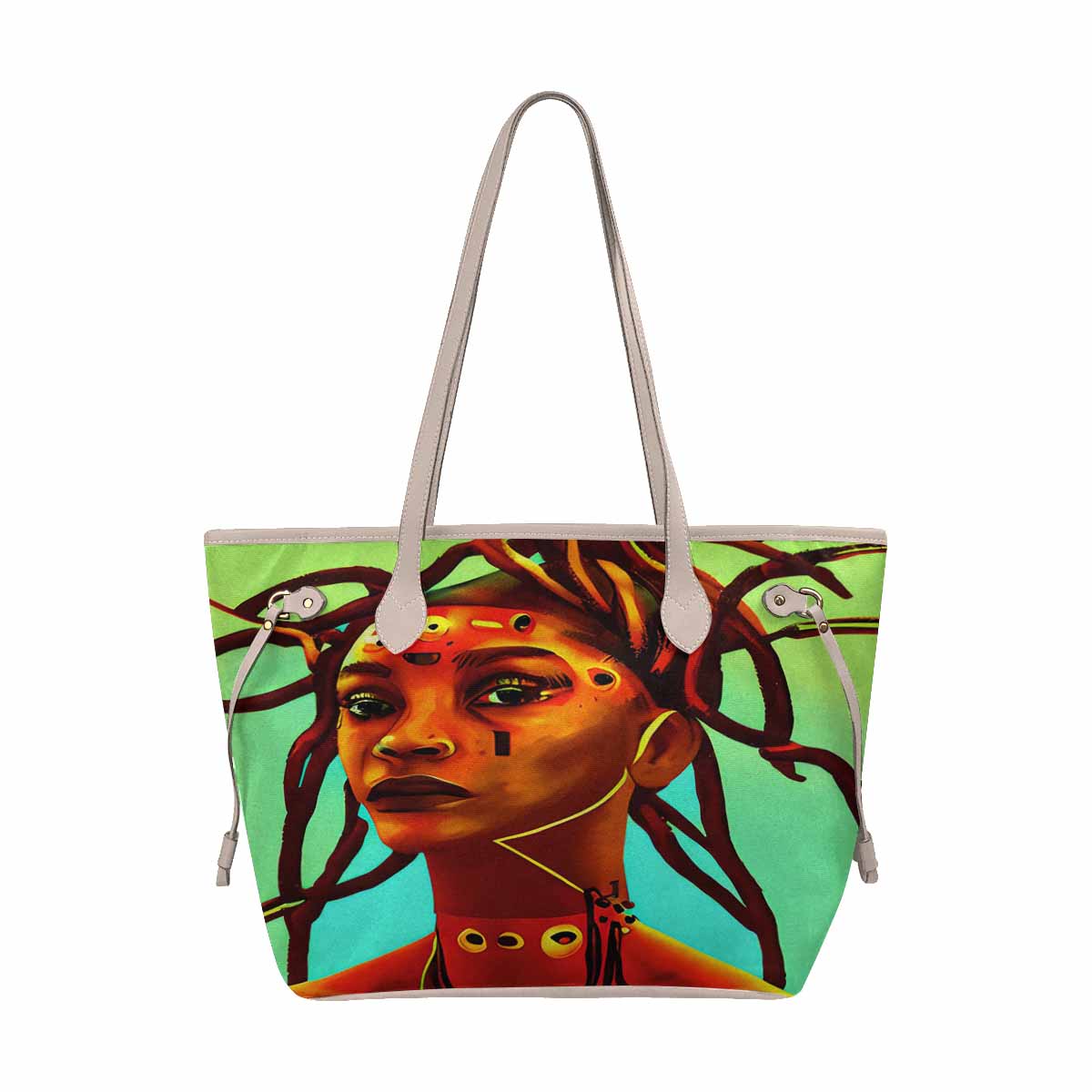 Dreads & Braids, elegant dressy tote handbag, Fulangiara 37