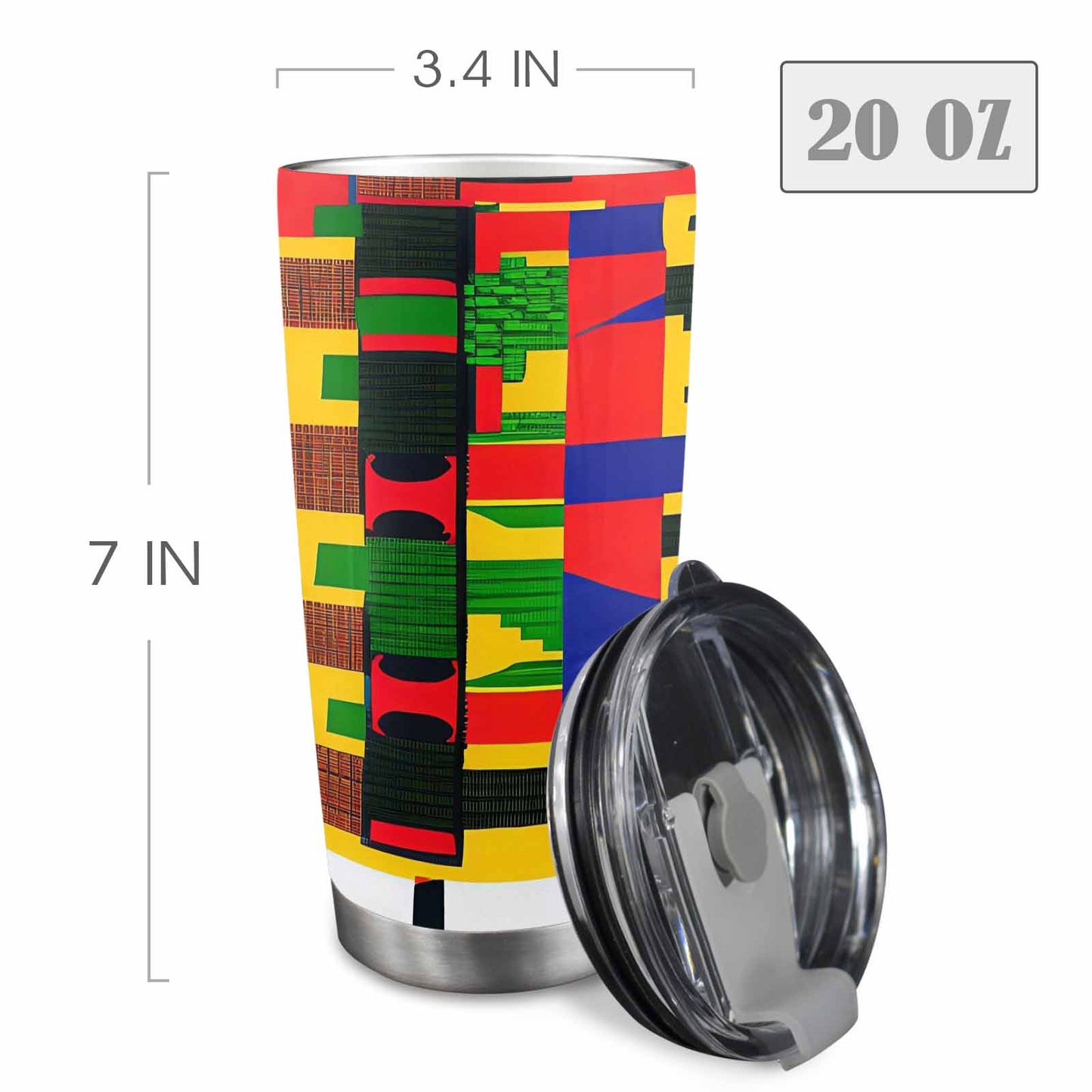 African Art, tumbler, mug, travel mug, design 12