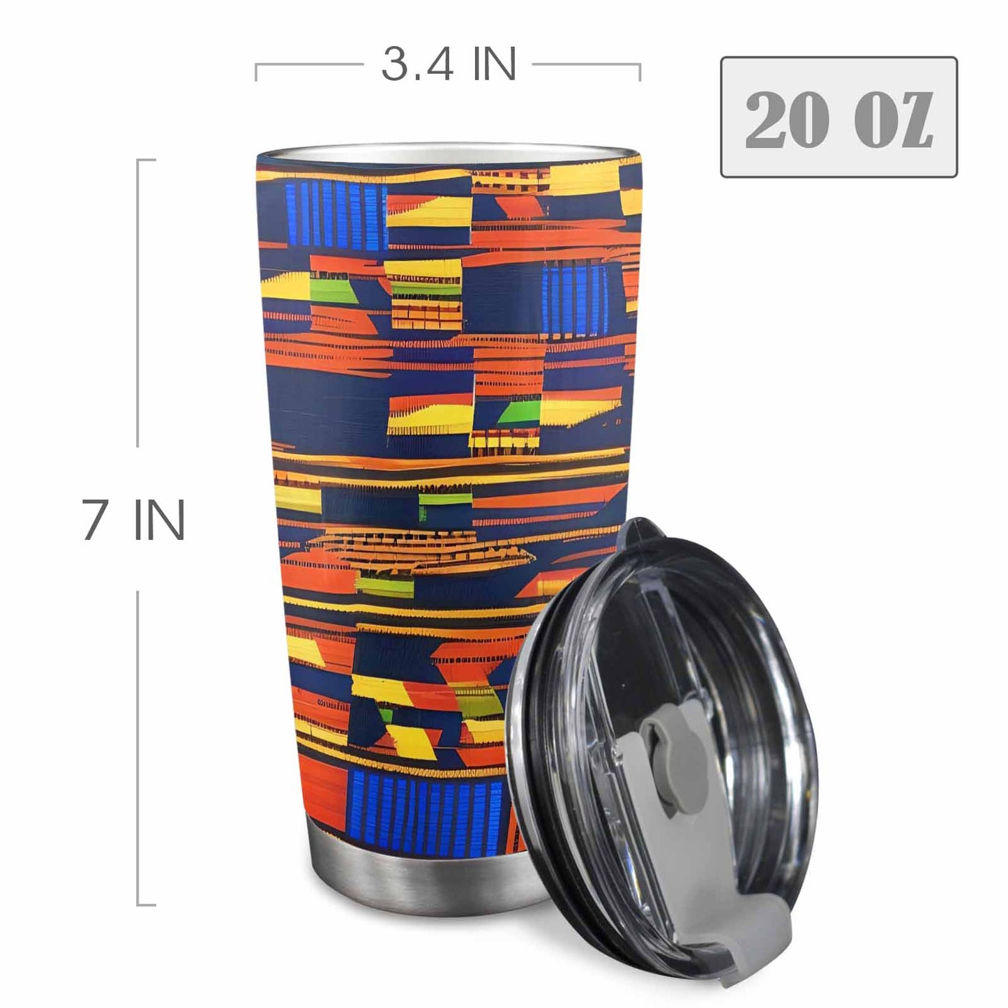 African Art, tumbler, mug, travel mug, design 08