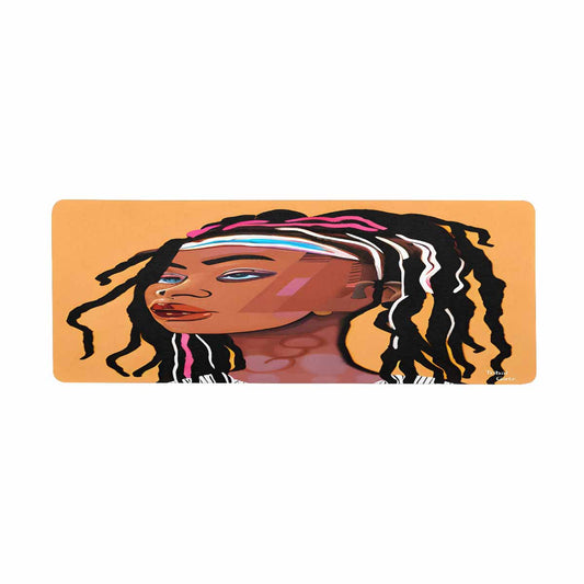 Dreads & Braids, 31 x 12 in large mouse pad, Fulangiara 16