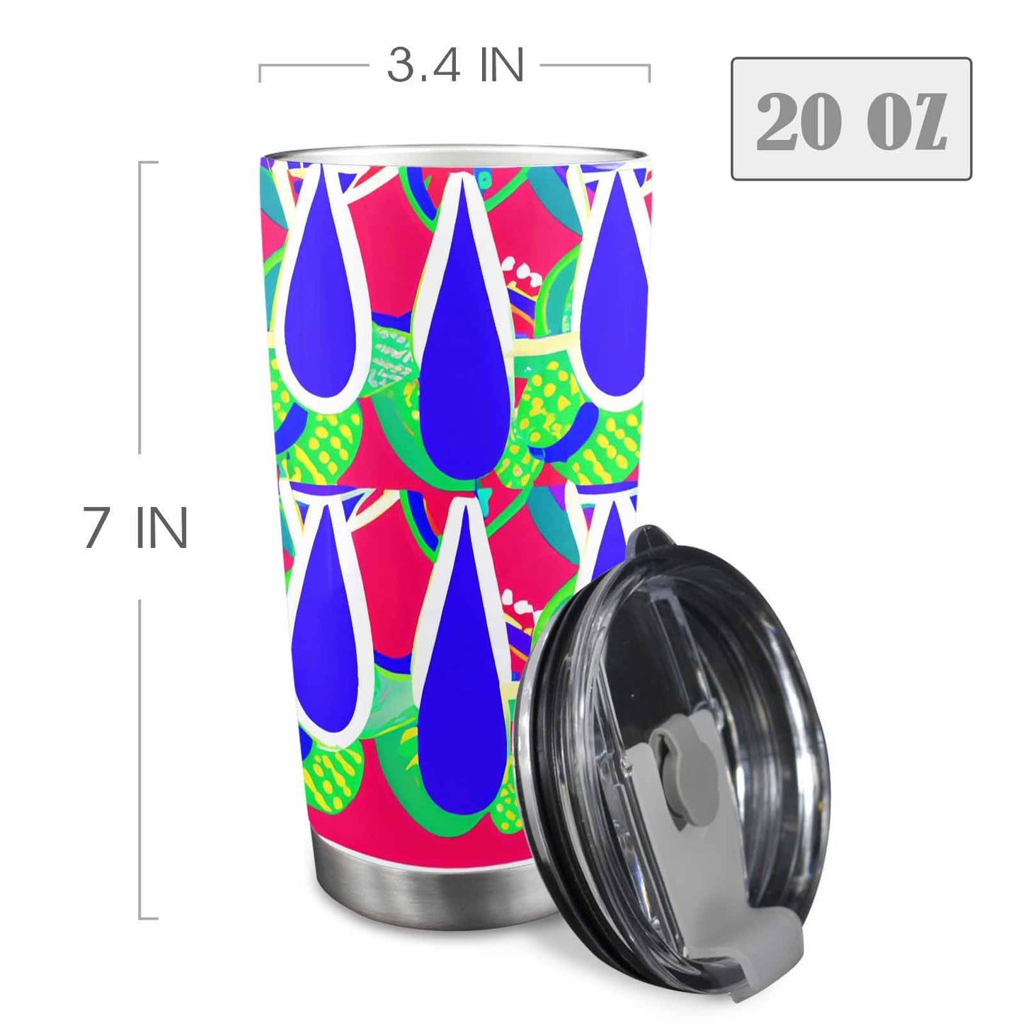 African Art, tumbler, mug, travel mug, design 33