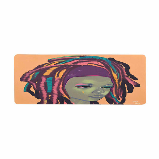 Dreads & Braids, 31 x 12 in large mouse pad, Fulangiara 9