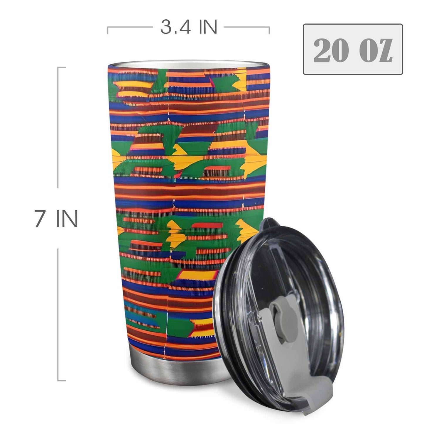 African Art, tumbler, mug, travel mug, design 07