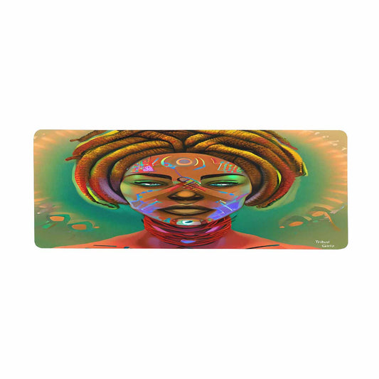 Dreads & Braids, 31 x 12 in large mouse pad, Fulangiara 46