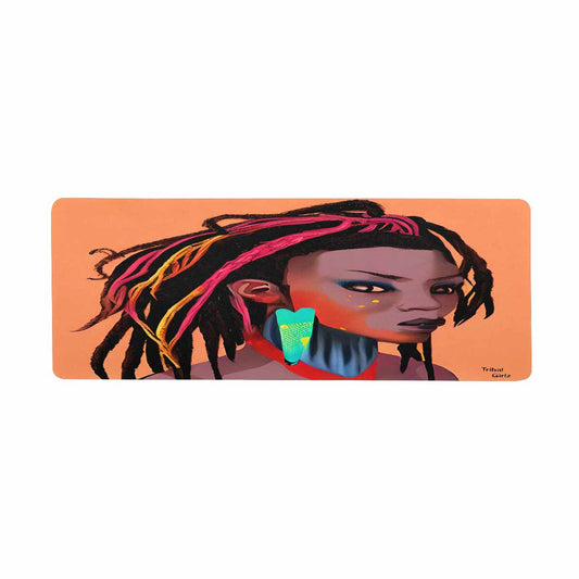 Dreads & Braids, 31 x 12 in large mouse pad, Fulangiara 27