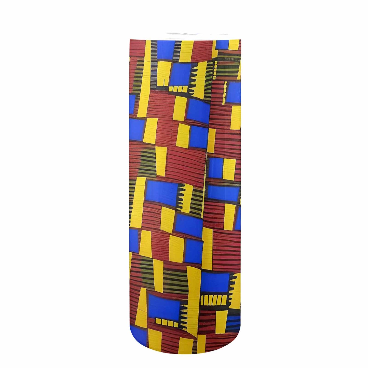 African Art, tall stainless steel insulated tumbler, travel mug, design 50