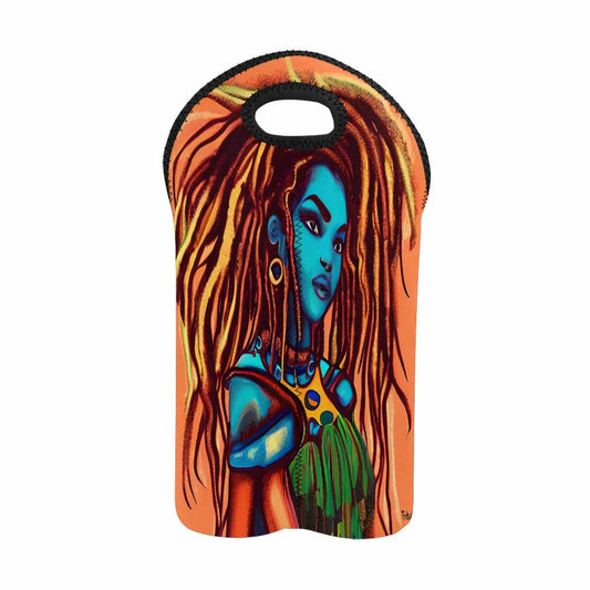 Dreads & Braids, 2 bottle wine bag, picnic or gift, african tribalgirlz Fulangiara 30