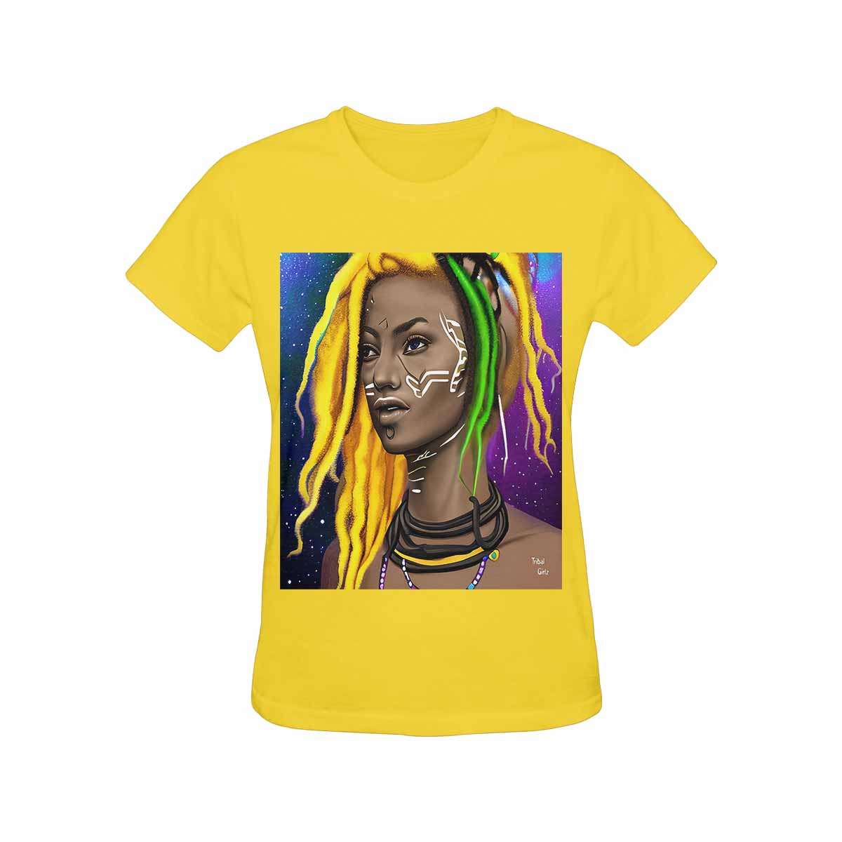 Dreads & Braids, cool cotton TShirt, african tribalgirlz Fulangiara 1