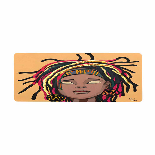 Dreads & Braids, 31 x 12 in large mouse pad, Fulangiara 20