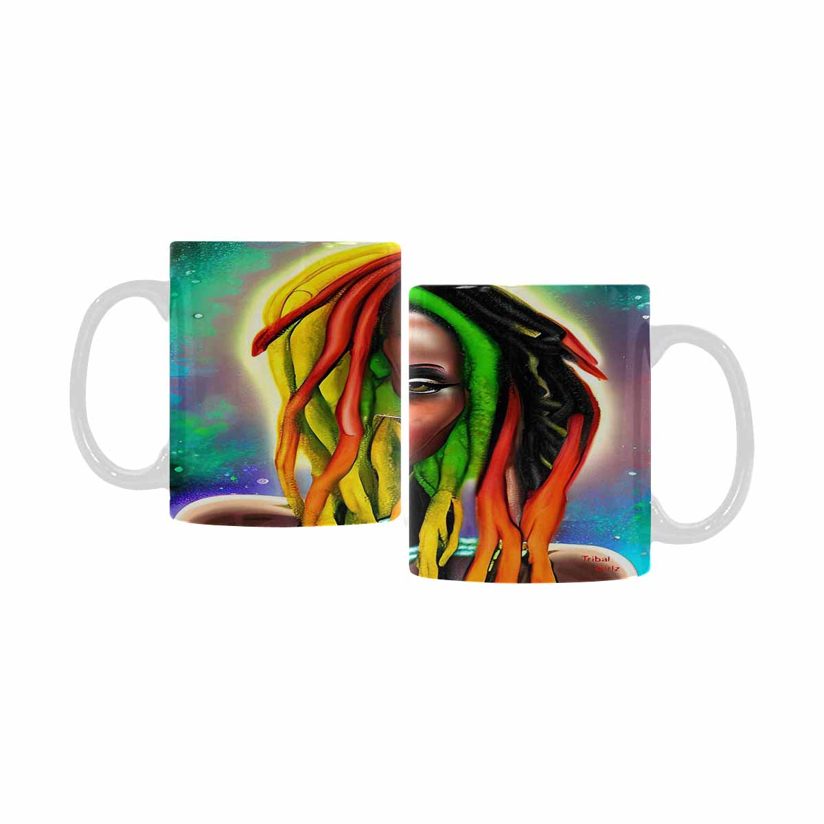 Dreads & Braids, coffee mug, african tribalgirlz Fulangiara 25