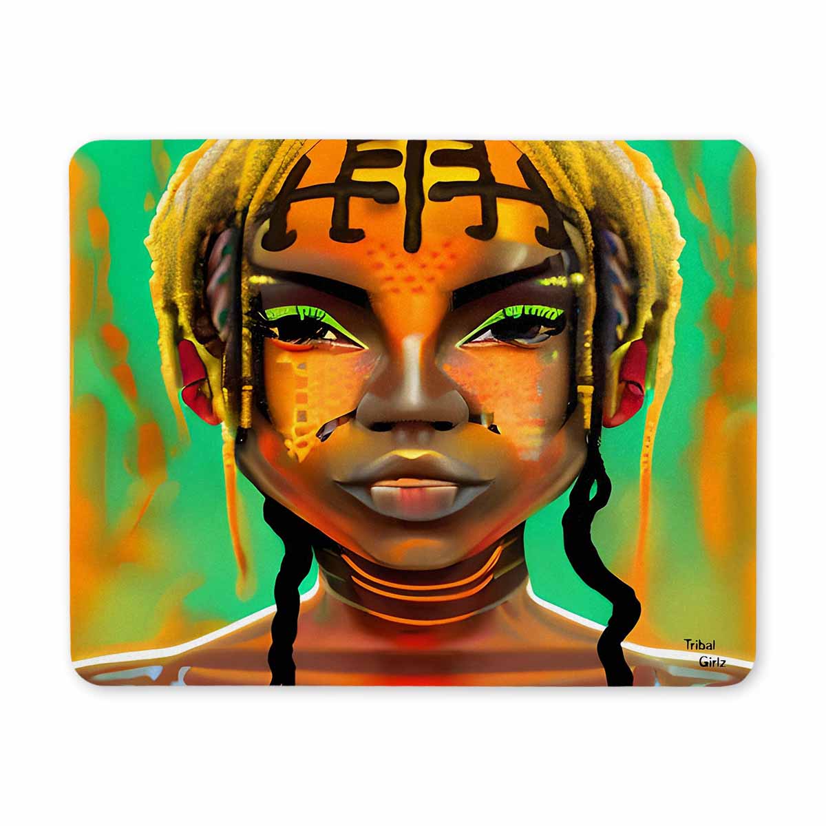 Dreads & Braids, 9 x 7 in amazing design mouse pad, Fulangiara 41