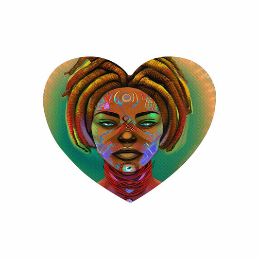 Dreads & Braids, heart shape mouse pad, Fulangiara 46