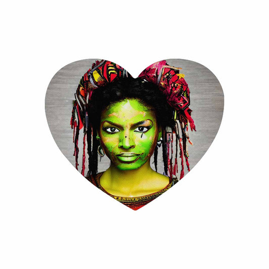 Dreads & Braids, heart shape mouse pad, Fulangiara 2