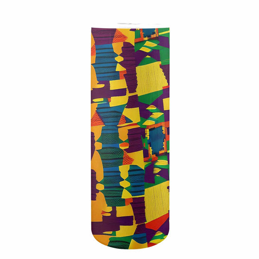 African Art, tall stainless steel insulated tumbler, travel mug, design 30