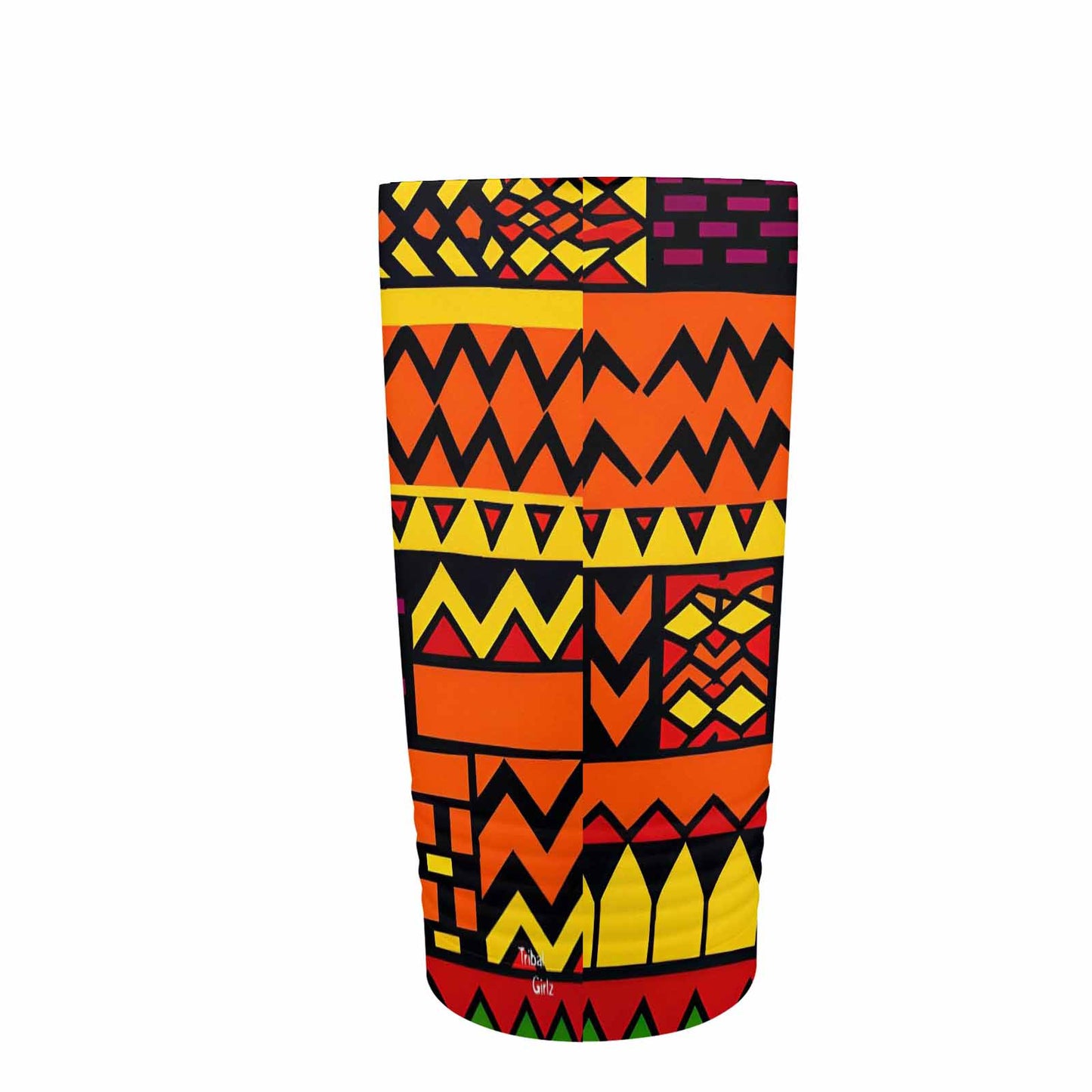 African Art, stainless steel insulated tumbler, travel mug, design 38
