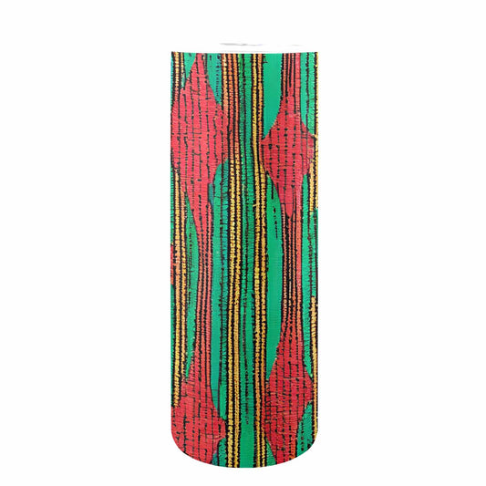 African Art, tall stainless steel insulated tumbler, travel mug, design 11