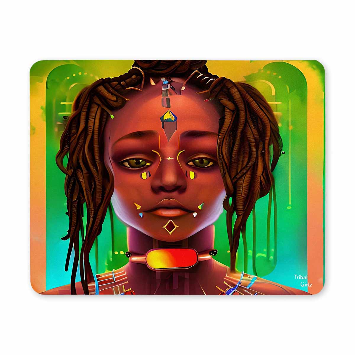 Dreads & Braids, 9 x 7 in amazing design mouse pad, Fulangiara 45