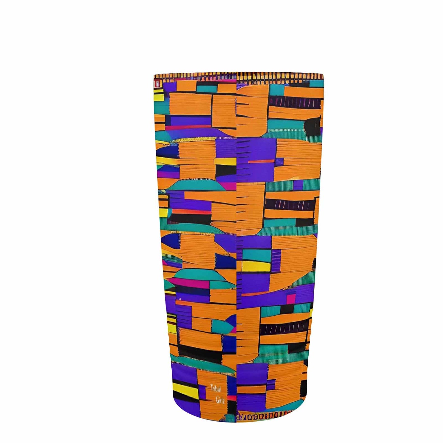 African Art, stainless steel insulated tumbler, travel mug, design 39