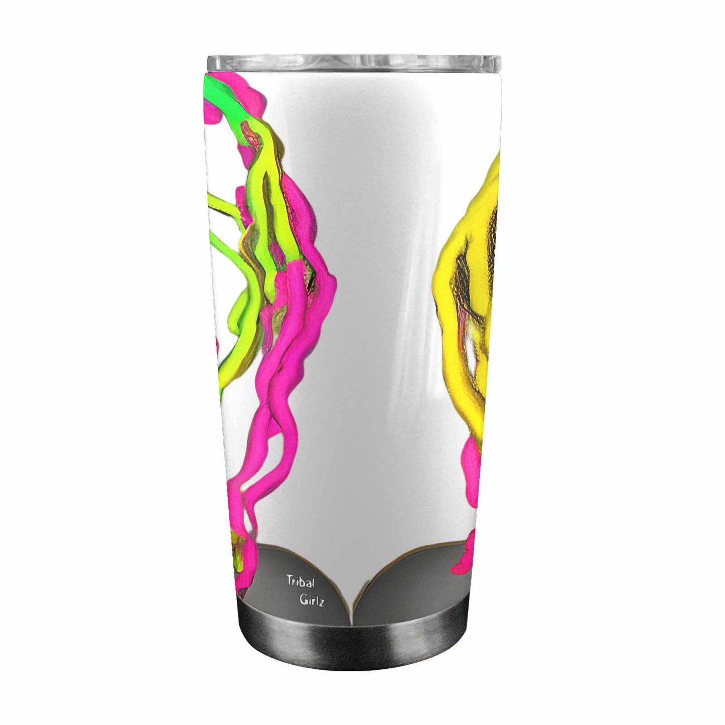 Dreads & Braids, Transparent Tumbler, mug, african tribal, outline MCL, Fulangiara 6