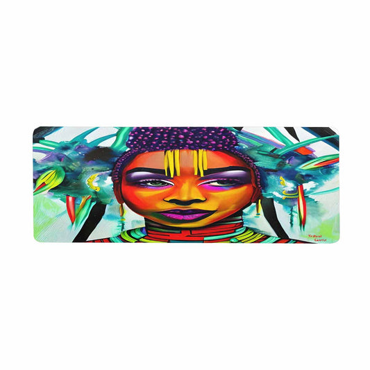 Dreads & Braids, 31 x 12 in large mouse pad, Fulangiara 35