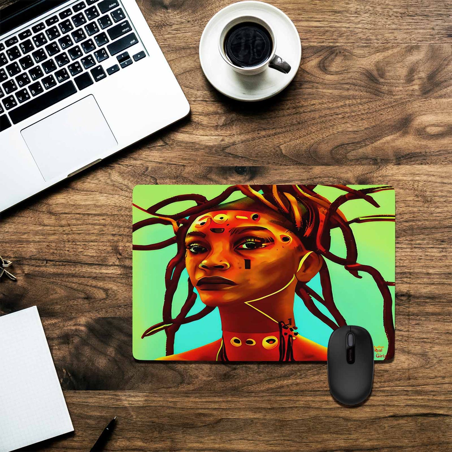 Dreads & Braids, 23 x 16 in amazing design mouse pad, Fulangiara 37