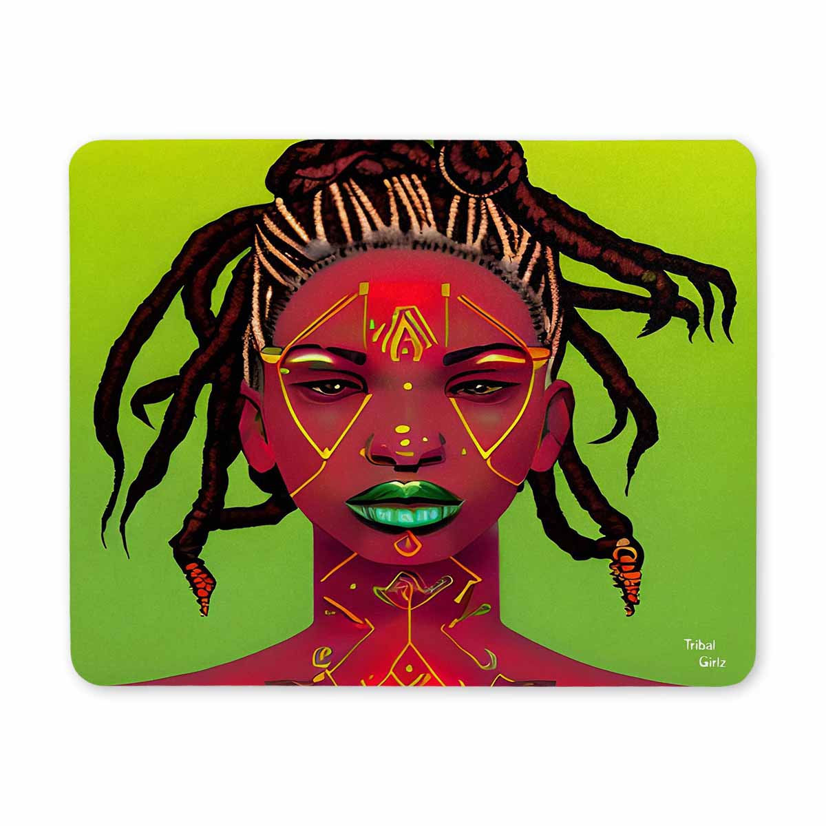 Dreads & Braids, 9 x 7 in amazing design mouse pad, Fulangiara 49