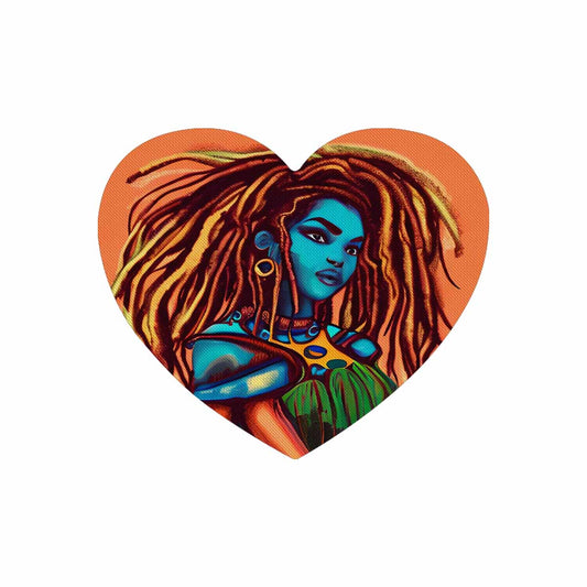 Dreads & Braids, heart shape mouse pad, Fulangiara 30