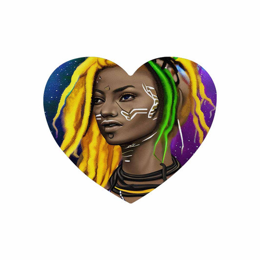 Dreads & Braids, heart shape mouse pad, Fulangiara 1