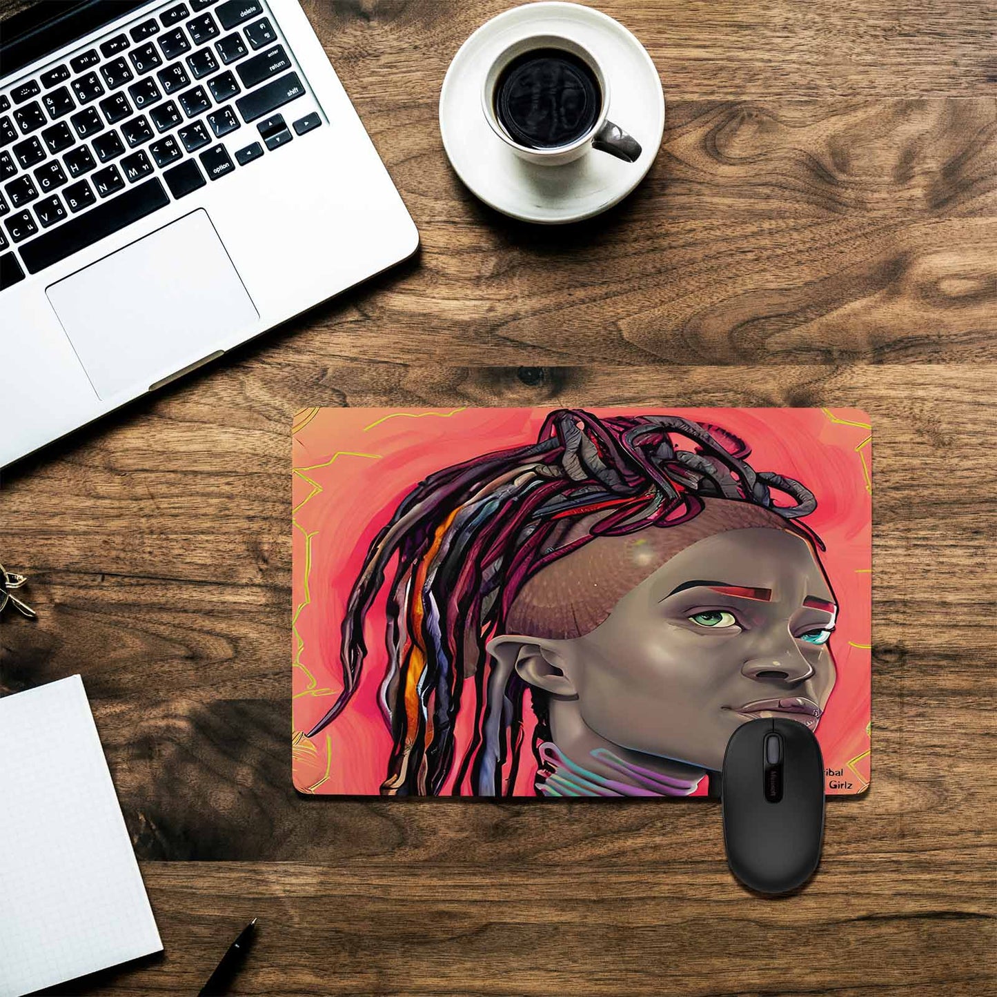 Dreads & Braids, 23 x 16 in amazing design mouse pad, Fulangiara 40