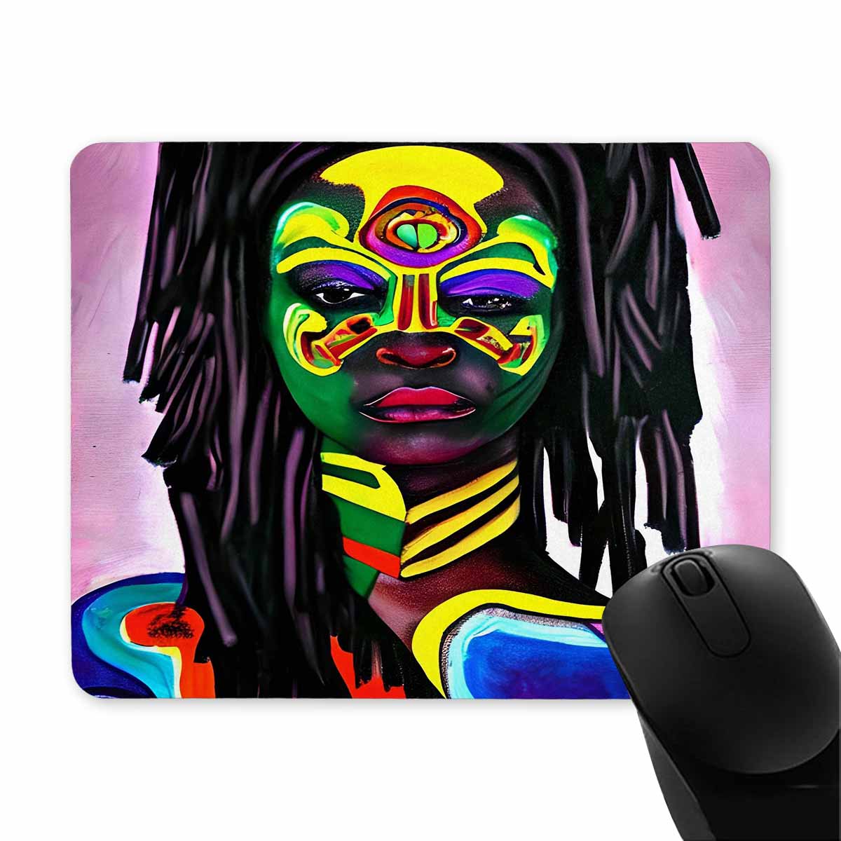 Dreads & Braids, 9 x 7 in amazing design mouse pad, Fulangiara 15