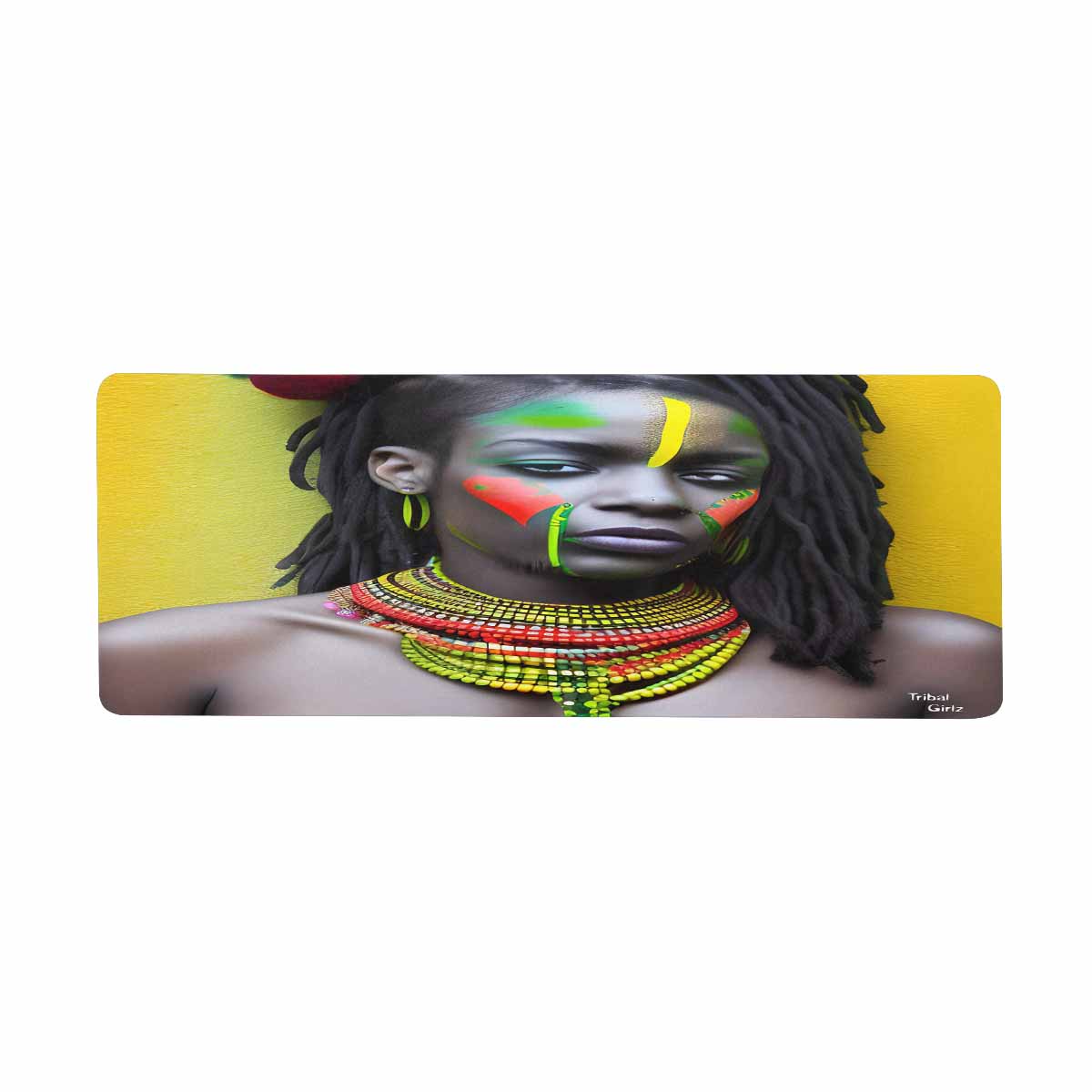 Dreads & Braids, 31 x 12 in large mouse pad, Fulangiara 42