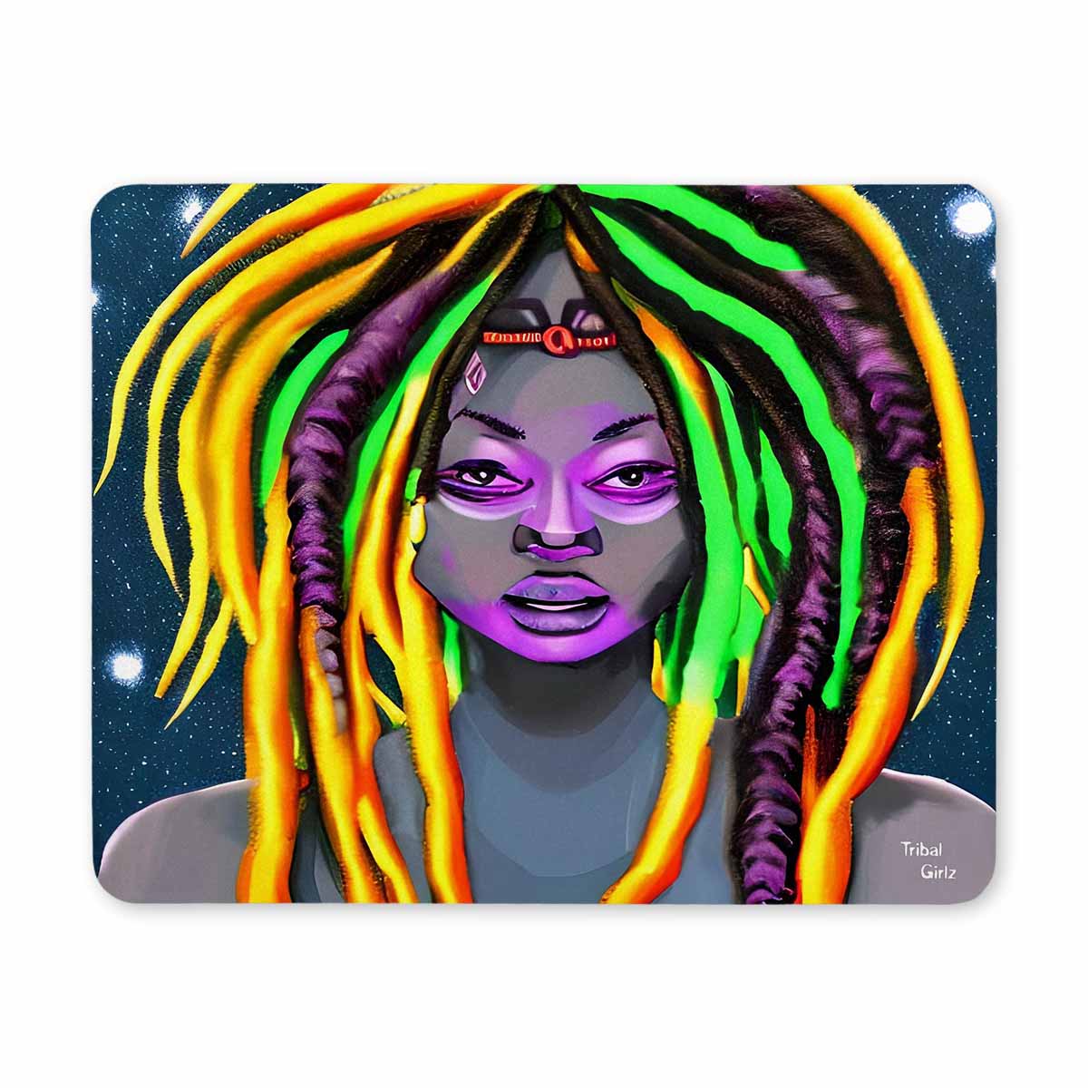 Dreads & Braids, 9 x 7 in amazing design mouse pad, Fulangiara 28