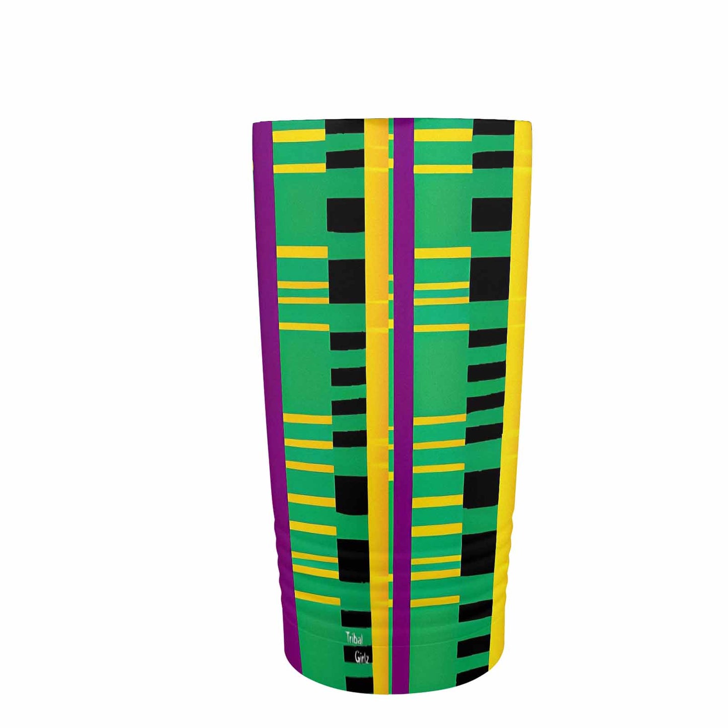 African Art, stainless steel insulated tumbler, travel mug, design 49