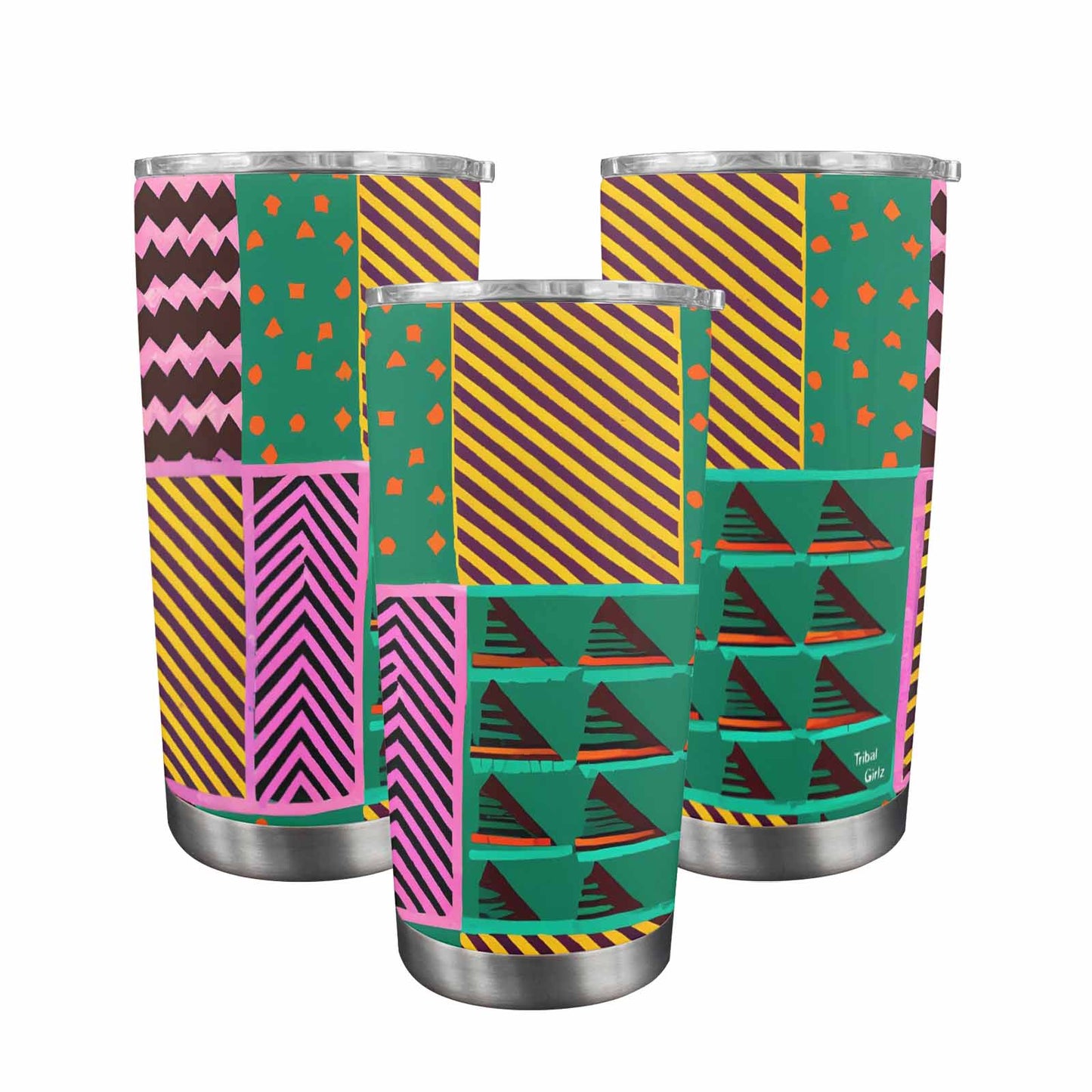 African Art, tumbler, mug, travel mug, design 21