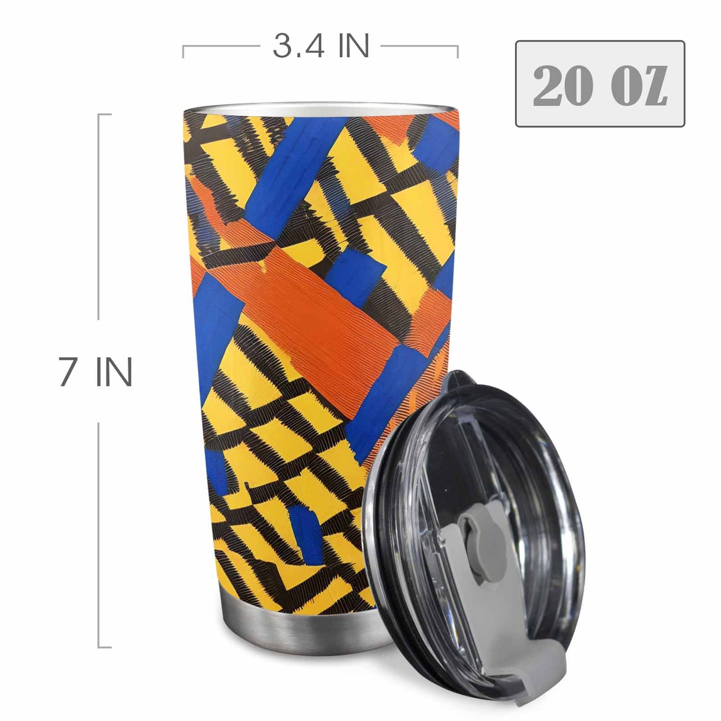 African Art, tumbler, mug, travel mug, design 03