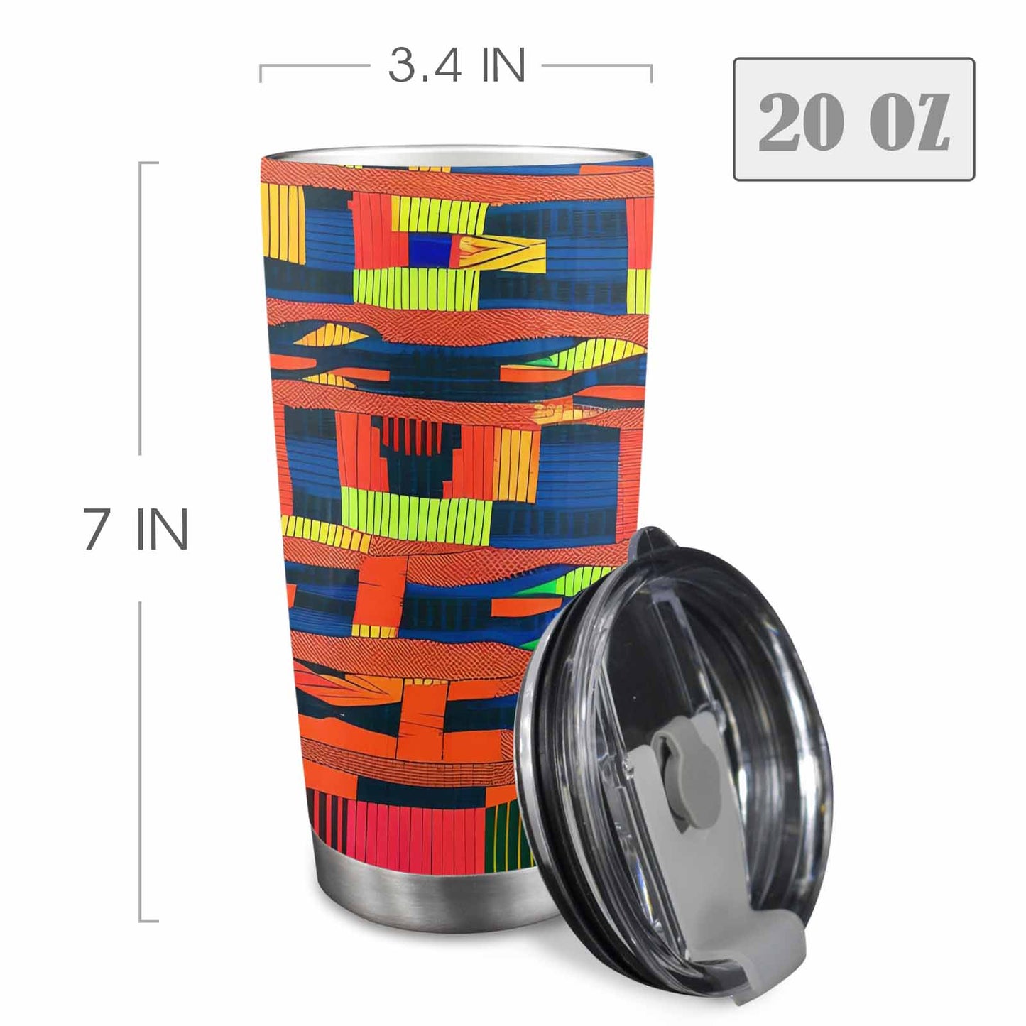 African Art, tumbler, mug, travel mug, design 44