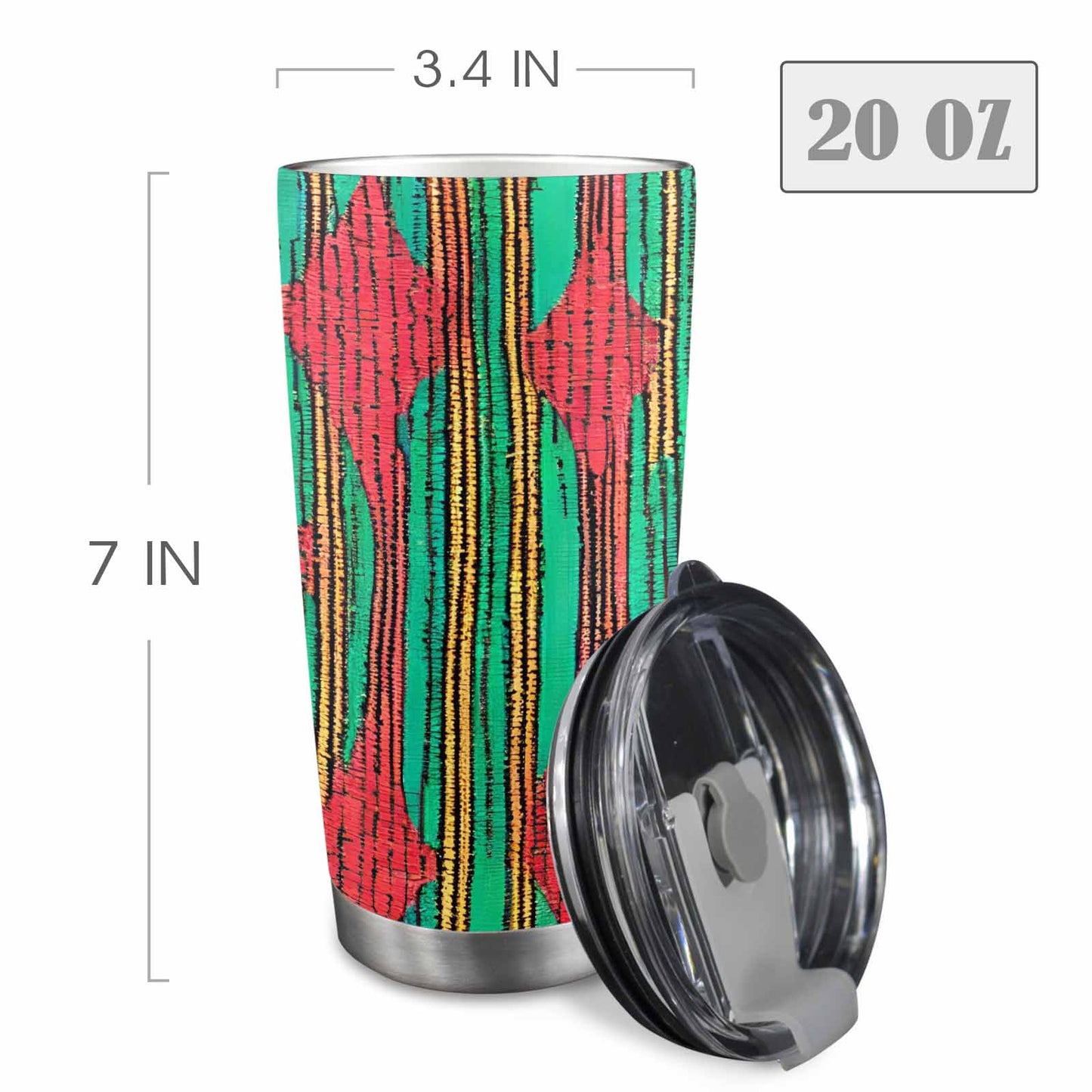 African Art, tumbler, mug, travel mug, design 11